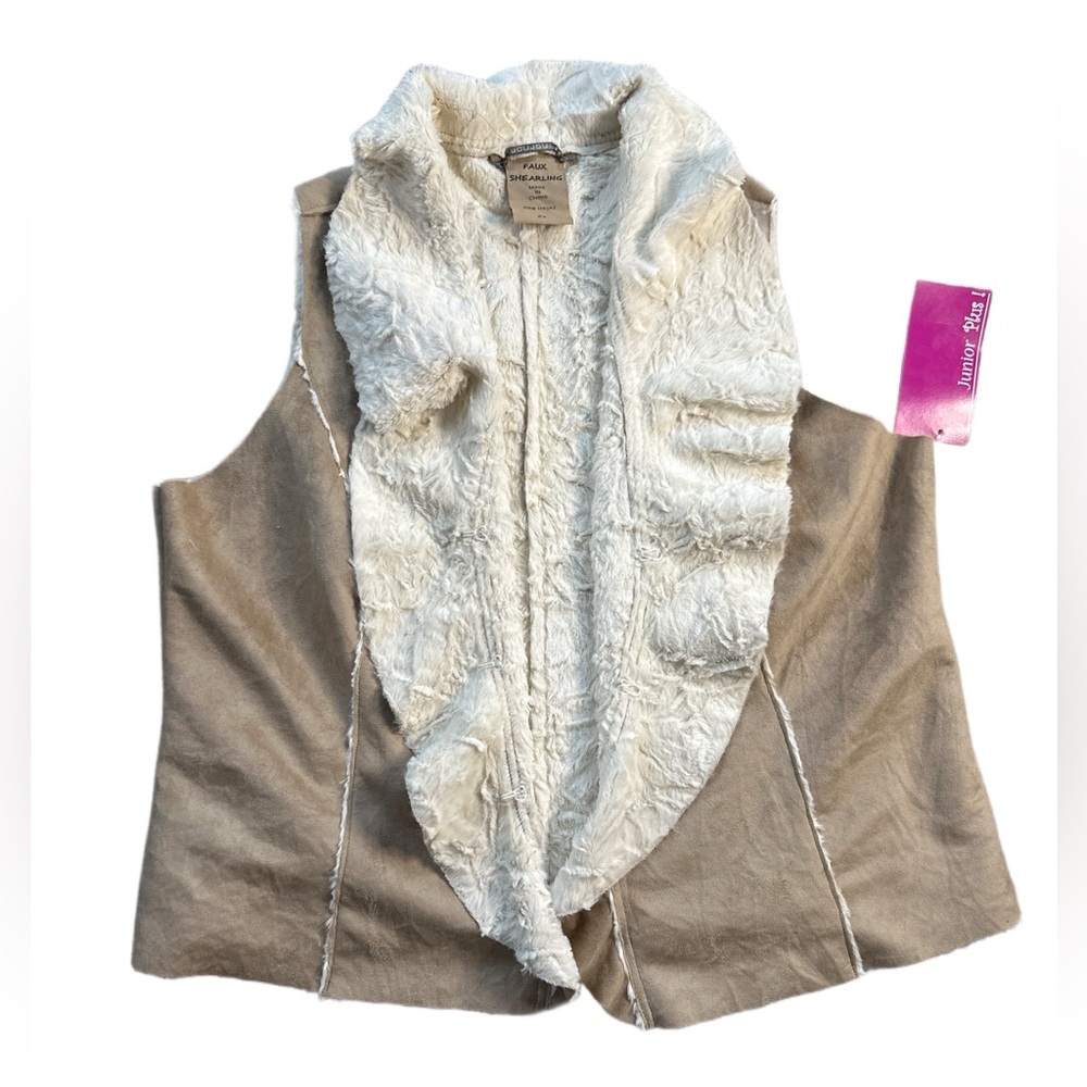 JouJou nwt faux shearling vest, 2xl